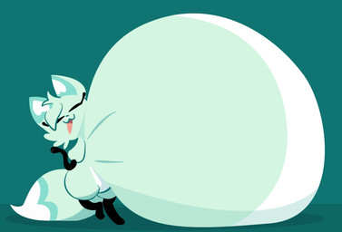 :3 abdominal_bulge anthro belly big_belly bloated blue_body blue_fur cheek_tuft countershade_belly countershading dipstick_tail eyelashes eyes_closed facial_tuft female fur gloves_(marking) head_tuft huge_belly hyper hyper_belly leg_markings markings multicolored_body multicolored_fur open_mouth open_smile overweight overweight_anthro overweight_female smile socks_(marking) solo tail tail_markings tongue tuft white_body white_fur smuggoblin chikn_nuggit slushi_(chikn_nuggit) canid canine fox mammal 2026 digital_drawing_(artwork) digital_media_(artwork) full-length_portrait hi_res portrait