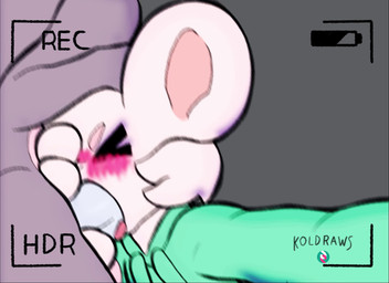 aggressive anthro big_penis blush bodily_fluids camera_view clothing crop_top duo erection fellatio genital_fluids genitals hand_on_head male male/male oral penetration penile penile_penetration penis precum pushing_down recording_video sex shirt topwear koldraws sound_warning mammal murid murine rat rodent 2d_animation animated frame_by_frame hi_res loop short_playtime sound webm