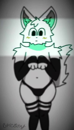 :3 anthro bib big_butt big_head black_clothing black_handwear black_legwear black_mittens black_stockings black_underwear blush blush_lines butt clothing collar femboy fluffy fluffy_ears fluffy_head fluffy_tail fur genitals grey_ears hair handwear heart_eyes heart_symbol legwear male mitten_hands mittens nude nude_male penis red_blush red_collar scanner scanning simple_background small_penis smile solo sound_effect_variant sound_effects stockings tail underwear vein veiny_penis white_background white_bib white_body white_ears white_fur white_hair white_tail bayeeenny sound_warning boy_kisser_(meme) animated flat_colors full-length_portrait hi_res meme portrait short_playtime sound webm