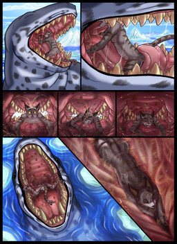 anthro arctic black_border border breath cloud duo eyes_closed feral french_kissing ice ice_floe inside_mouth internal kissing licking licking_tongue looking_pleasured macro male micro mouth_closed open_mouth oral_vore outside reverse_mouth_shot sea sitting size_difference sky smaller_male smile surprised swallowing teeth throat tongue tongue_grab tongue_ride vore water yellow_teeth acidic aquatic felid feline leopard_seal mammal pinniped seal comic hi_res