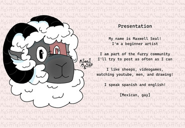 anthro fur heart_symbol male mseal mseal_kgs77 open_species presentation solo text wool_(fur) bovid caprine mammal sheep english_text
