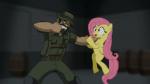 angry beard black_hair clothing duo facial_hair feathered_wings feathers female fur hair inside male pink_hair punch violence wings yellow_body yellow_feathers yellow_fur flippindingdong activision call_of_duty friendship_is_magic hasbro modern_warfare_(series) my_little_pony mythology captain_price fluttershy_(mlp) equid equine human mammal mythological_creature mythological_equine pegasus 16:9 animated short_playtime widescreen