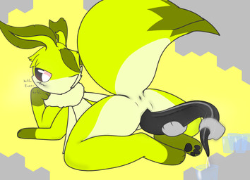 3_toes 4_arms 4_fingers ambiguous_gender animal_genitalia animal_penis antennae_(anatomy) anthro anus arthropod_abdomen big_penis black_pawpads black_penis black_sclera blush butt cheek_tuft container cup disembodied_hand facial_tuft feet feral fingers genital_slit genitals glass glass_container glass_cup hair hair_over_eye handjob holding_another's_penis holding_penis insect_wings long_penis looking_back looking_pleasured lying male male/ambiguous male/male mane multi_arm multi_limb nude on_front pawpads paws penile penis penis_backwards penis_grab prehensile_penis reverse_handjob sex simple_background steam tapering_penis toes tuft white_eyes wings hikiwi char_(hikiwi) arthropod bee hybrid hymenopteran insect lepidopteran moth colored digital_drawing_(artwork) digital_media_(artwork) hi_res traditional_media_(artwork)