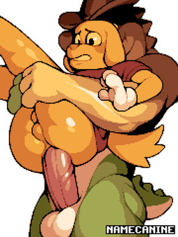 4_fingers anal anal_penetration anthro anthro_on_anthro anthro_penetrated anthro_penetrating anthro_penetrating_anthro ball_size_difference balls big_penis butt candy carrying_another carrying_partner clenched_teeth clothed clothing cowboy_hat dessert dominant dominant_anthro dominant_male duo erection fingers floppy_ears food from_behind_position frown fur genitals gloves handwear hat hat_only headgear headgear_only headwear headwear_only hidden_face holding_another holding_both_legs holding_legs_up holding_partner humanoid_genitalia humanoid_penis interspecies leg_grab legs_together legs_up lifting_partner looking_down male male/male male_penetrated male_penetrating male_penetrating_male mostly_nude multicolored_body nervous pantsless partially_clothed penetration penile penile_penetration penis penis_in_ass perineum reverse_stand_and_carry_position sex shaft_divide shallow_penetration shirt short_tail simple_background size_difference smaller_penetrated standing standing_sex stretched_anus submissive submissive_anthro submissive_male tail teeth three-quarter_view tight_fit topwear white_background worried yellow_body yellow_fur namecanine glitch_productions the_amazing_digital_circus gummigoo_(tadc) scratch_(tadc) alligator alligatorid bird_dog canid canine canis crocodilian domestic_dog food_creature hunting_dog labrador living_candy mammal reptile retriever scalie 2026 3:4 absurd_res digital_media_(artwork) hi_res pixel_(artwork) shaded signature