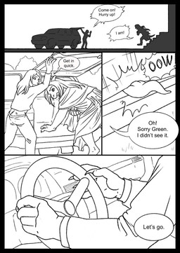 anthro biped bottomwear car claw_growth claws clothed clothing dialogue duo female finger_claws fully_clothed growth hair horn long_hair mid_transformation pants running shirt snout snout_growth speech_bubble steering_wheel tail tail_growth tail_growth_in_pants text topwear transformation vehicle wing_growth wings rivalmit mythology dragon human mammal mythological_creature mythological_scalie scalie black_and_white comic digital_drawing_(artwork) digital_media_(artwork) english_text hi_res line_art monochrome