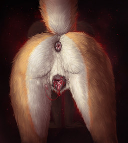 2020 absurd_res abused after_sex anatomically_correct anatomically_correct_genitalia anatomically_correct_pussy animal_genitalia animal_pussy anthro anus blood bodily_fluids butt canid canine canine_pussy canis coyote cum cum_drip cum_inside defloration domestic_dog dripping faceless_character faceless_female female fox genital_fluids genitals hi_res himeragoldtail mammal mila_(thedarkcollie) pussy pussy_shot raised_tail solo virgin