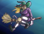 anthro broom broom_riding cleaning_tool clothing female hair hat headgear headwear holidays legwear long_hair magic_user slightly_chubby solo torn_clothing torn_legwear witch witch_hat boo3 halloween jj_(boo3) mammal murid murine rat rodent colored_sketch sketch gynomorph_(lore) nonbinary_(lore)