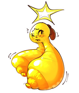 areola big_areola big_breasts black_eyes breasts brown_clothing brown_footwear brown_shoes clothing eyelashes female footwear glistening glistening_areola glistening_breasts huge_breasts hyper hyper_breasts looking_aside nipples not_furry one_eye_closed shoes simple_background solo white_background yellow_areola yellow_body yellow_breasts yellow_nipples egstym mario_and_luigi_(series) mario_bros nintendo starlow star_sprite waddling_head 2024 digital_media_(artwork) hi_res shaded