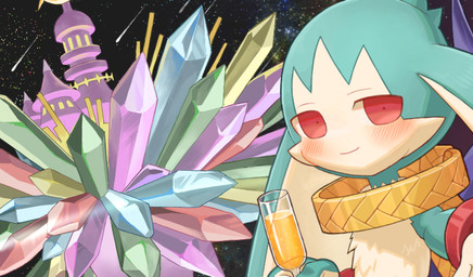 anthro beverage blush container crystal cup fur glass glass_container glass_cup green_body green_fur holding_container holding_cup holding_object kemono looking_at_viewer male night outside red_eyes selfie sky smile solo star starry_sky toasting young young_anthro young_male amber_graygamma bandai_namco klonoa_(series) king_of_sorrow 2024 japanese_description