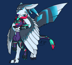 annoyed anthro arm_markings black_body black_claws blep blue_body blue_feathers blue_markings claws disgruntled duo ear_markings eyes_closed facial_markings feather_markings feathers glowing glowing_eyes grey_body grey_feathers hair happy head_markings holding_another holding_arm holding_chest holding_up horn iridescent_feathers leg_markings male markings no_irises no_pupils no_sclera purple_body purple_mouth purple_tongue red_horn red_markings smile struggling suspension tail tail_feathers tail_markings tail_tuft teal_claws teal_eyes teal_hair teal_markings tongue tongue_out tuft walking white_body white_feathers k'braid mythology braid_(k'braid) iota_orionis_(ritualneo) avali dragon mythological_creature mythological_scalie scalie alpha_channel
