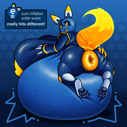 4_toes anthro anus areola belly big_anus big_belly big_breasts big_butt big_nipples biped blue_background blue_body blue_eyes breasts butt butt_grab dipstick_ears e621_tags ear_markings eyelashes feet female glistening glistening_body glistening_butt hand_on_breast hand_on_butt huge_anus huge_belly huge_breasts hyper hyper_anus hyper_belly hyper_breasts inflation looking_at_viewer looking_back lying lying_on_self machine mascot multicolored_body multicolored_ears nipples nude nude_female on_front open_mouth open_smile pawpads paws puffy_anus rear_view simple_background smile soles solo tail text thick_thighs three-quarter_view toes translucent wide_hips yellow_sclera yellow_tail nsfw-tofu e621 esix domestic_cat felid feline felis mammal robot 1:1 2025 digital_drawing_(artwork) digital_media_(artwork) english_text hi_res