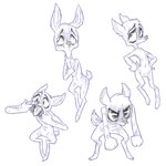 angry anthro chibi eyebrows featureless_crotch fish_hooking frown fur glistening glistening_eyes hands_on_own_hips hooves looking_up male multiple_poses nude open_mouth pose sad scut_tail short_tail smile snout solo standing tail teeth tongue unguligrade ljrmr blue_(ljrmr) deer mammal 1:1 2016 digital_drawing_(artwork) digital_media_(artwork) hatching_(art) hi_res paint_tool_sai_(artwork) shaded nonbinary_(lore)