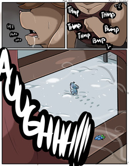 accessory anthro blizzard_(weather) bodily_fluids breath curtains curtains_open dialogue drooling fangs hair_accessory hairpin heart_beating male open_mouth panicking panting plushie saliva screaming snow solo sweat sweatdrop teeth wind window spicykiwi alex_(spicykiwi) bazz_(spicykiwi) animate_inanimate canid canine canis domestic_cat domestic_dog felid feline felis hybrid lagomorph leporid living_plushie mammal rabbit absurd_res comic hi_res story