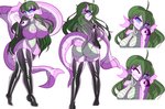 anthro big_breasts big_butt breasts butt clothing female hand_on_hip legwear looking_back mostly_nude nipples rear_view solo thigh_highs wide_hips bartending_crow laa amphibian axolotl marine mole_salamander salamander absurd_res hi_res