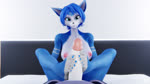 5_toes anthro anthro_on_anthro areola arm_tuft barefoot bent_leg biped blue_body blue_eyes blue_fur blue_hair blue_nails blue_toenails breasts chest_tuft colored_nails countershade_feet countershading duo erection feet feet_together feet_together_knees_apart female female_focus first_person_view foot_fetish foot_focus foot_play footjob front_view fur genitals glans hair humanoid_feet humanoid_genitalia humanoid_penis looking_at_viewer male male/female male_pov nails nipples nude penile penis pink_areola pink_nipples plantigrade pussy sex shoulder_tuft simple_background sitting smile snout soles solo_focus spread_legs spreading toenails toes tuft two-footed_footjob white_background unuxory nintendo privexios star_fox warfare_machine krystal_(star_fox) warfare_krystal yrox_(unuxory) canid canine eidynx felid feline fox hybrid mammal 16:9 3d_(artwork) animated blender_(artwork) digital_media_(artwork) hi_res high_framerate long_playtime loop no_sound webm widescreen