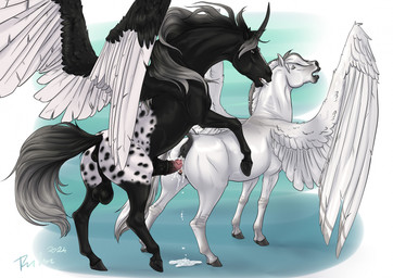 animal_genitalia animal_penis animal_vulva anus balls bite black_anus black_balls black_body black_penis black_wings bodily_fluids butt cum cum_in_vagina cum_inside cum_on_ground cum_splatter duo equine_anus equine_genitalia equine_penis equine_vulva erection eyes_closed feathered_wings feathers female female_feral female_penetrated feral feral_on_feral feral_penetrated feral_penetrating feral_penetrating_feral genital_fluids genitals grey_mane hooves horn male male/female male_feral male_penetrating male_penetrating_female mane medial_ring neck_bite open_mouth penetration penile penile_penetration penis penis_in_vagina pink_penis puffy_anus quadruped sex simple_background spots spotted_back spotted_butt underhoof unguligrade vaginal vaginal_penetration vein veiny_penis vulva white_body white_mane white_wings wings rufciu mythology alterion_(alter) zephyr_(shgold) appaloosa draft_horse equid equine fjord_horse horse mammal mythological_creature mythological_equine pegasus winged_unicorn 2024 dated hi_res signature