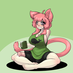 1_missing_limb amputee animal_genitalia animal_genitalia_on_humanoid animal_penis big_breasts big_penis blush bodily_fluids breasts bulge clothed clothing container cum cum_in_a_cup cum_in_container cup disability equine_genitalia equine_penis erection genital_fluids genitals gynomorph intersex looking_at_viewer penis penis_poking_out penis_through_leghole sadwhale sitting smile solo tail vein limebreaker fuyu_(drakoflame2) animal_humanoid cat_humanoid felid felid_humanoid feline feline_humanoid humanoid mammal mammal_humanoid 1:1 hi_res