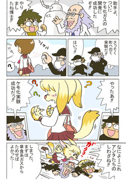 5_fingers anthro asian_clothing clothing east_asian_clothing female fingers floppy_ears group japanese_clothing japanese_school_uniform kemono open_mouth school_uniform serafuku speech_bubble text transformation trio uniform 501kabi canid canine canis domestic_dog human mammal 2008 comic japanese_description japanese_text translation_request