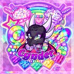 beverage black_body black_scales candy collar dessert eating eyelashes female feral food fungus gem green_eyes heart_eyes heart_symbol konpeito lollipop milkshake mushroom rainbow rainbow_theme scales solo spikes dolcisprinkles activision mythology spyro_the_dragon cynder dragon mythological_creature mythological_scalie reptile scalie 1:1 2017 artist_name digital_media_(artwork) purple_theme signature watermark