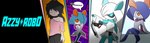 alternate_species banner_image black_hair blue_hair choker digital_eyes female futuristic_gun group hair humanized jewelry machine necklace not_furry orange_eyes pointing_gun ranged_weapon scarf simple_background sitting speech_bubble text visor weapon weapon_arm white_eyes white_hair malegardevoir nintendo pokemon kirlia-bot android generation_3_pokemon human humanoid kirlia mammal pokemon_(species) robot shiny_pokemon 2022 character_name english_text hi_res