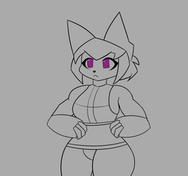 anthro big_breasts breast_drop breasts clothed clothing clothing_lift female huge_breasts inverted_nipples looking_at_viewer nipples one_eye_closed solo tongue tongue_out wink winking_at_viewer hydro9ump gameoverse glitch_productions kit_bodega felid feline mammal absurd_res animated hi_res