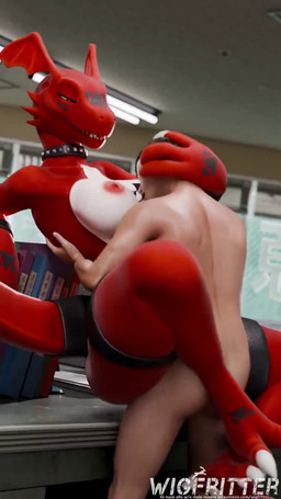 3_fingers anthro anthro_penetrated anthrofied areola between_breasts big_breasts black_body black_collar black_hair black_markings black_scales black_studded_collar blinking bouncing_breasts breast_markings breasts claws collar collar_only digimorph digiphilia duo erection face_between_breasts faceless_character faceless_human faceless_male female female_anthro female_on_human female_penetrated fingernails fingers furniture hair half-closed_eyes hand_on_another's_head hand_on_head hand_on_partner's_head head_between_breasts human_on_anthro human_penetrating human_penetrating_anthro human_penetrating_female indoor_nudity indoor_sex inside interspecies larger_female legs_around_partner light-skinned_male light_body light_skin looking_pleasured male male/female male_human male_on_anthro male_penetrating male_penetrating_anthro male_penetrating_female markings moan multicolored_body multicolored_eyes multicolored_scales nails narrowed_eyes nipples non-mammal_breasts non-mammal_nipples nude nude_anthro nude_female nude_human nude_male office penetration penile penile_penetration pupils red_areola red_body red_eyes red_nipples red_scales red_tail scales sex size_difference spiked_collar spikes studded_collar studs tail teeth text toe_claws white_body white_breasts white_claws white_scales white_toe_claws yellow_eyes sound_warning wigfritter bordeaux_black_(va) furromantic_(modeler) spicyrabbitva_(va) bandai_namco digimon guilmon_(furromantic) digimon_(species) guilmon human lizard mammal reptile scalie 2026 3d_(artwork) 3d_animation 9:16 animated artist_name digital_media_(artwork) hi_res high_framerate loop short_playtime sound video voice_acted watermark widescreen