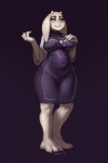 2015 anthro barefoot big_breasts biped blush boss_monster_(undertale) bovid breasts caprine curvy_figure digital_media_(artwork) feet female fur hand_on_breast horn mammal slightly_chubby smile solo standing thick_thighs toriel triuni undertale undertale_(series) voluptuous white_body white_fur wide_hips yellow_eyes