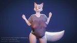 16:9 2020 3d_(artwork) 5_fingers animated anthro areola big_breasts black_nose blender_(artwork) breasts canid canine clothed clothing digital_media_(artwork) erect_nipples female fingers fur genitals huge_breasts looking_at_viewer loop mammal nipples nude orilas puffy_nipples pussy shirt short_playtime simple_background smile solo t-shirt thick_thighs topwear wet wet_clothing wet_shirt wet_topwear white_body white_fur wide_hips widescreen
