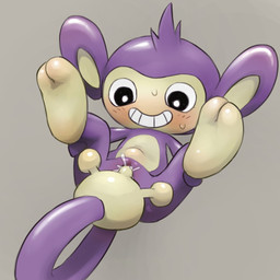 2_toes abdominal_bulge anthro autopenetration black_eyes blush bodily_fluids feet female female_anthro fingering fingering_self fur genital_fluids genitals grey_background masturbation on_model penetration prehensile_tail purple_body purple_fur semi-anthro simple_background smile solo spread_legs spreading sweat tail tail_fetish tail_hand tail_in_own_pussy tail_in_vagina tail_insertion tail_masturbation tail_play tan_body tan_fur tan_inner_ear teeth toes unusual_anatomy unusual_tail vaginal vaginal_fingering vaginal_fluids vaginal_fluids_on_tail vaginal_masturbation vaginal_penetration vulva young young_anthro young_female youjomodoki nintendo pokemon aipom generation_2_pokemon mammal pokemon_(species) primate 1:1 2016 archived_source hi_res