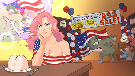 aircraft airplane ambiguous_gender american_flag anthro bodily_fluids breasts butt crying dialogue eating fantasizing female flag group machine male male/female male/male religion speech_bubble tears text thought_bubble united_states_of_america vehicle what drawfee jacob_andrews karina_farek nathan_yaffe christianity drawfee_(copyright) jesus_christ satan aeromorph demon human living_aircraft living_machine living_vehicle mammal 16:9 colored english_text official_art shaded widescreen