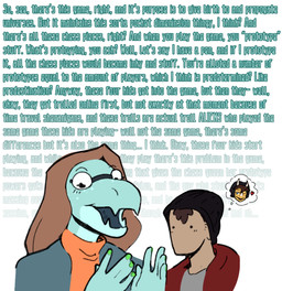 5_fingers anthro beanie black_beanie black_clothing black_hat black_headwear brown_hair clothing colored_nails dialogue duo explanation eyewear female fingers glasses green_nails hair hat headgear headwear hoodie long_hair male nails open_mouth open_smile orange_clothing orange_sweater orange_topwear red_clothing red_hoodie red_topwear round_glasses smile snout sweater tan_body tan_skin text thought_bubble topwear turquoise_body turquoise_scales buffysaintfury hold_onto_mi mimi_(hold_onto_mi) newa_count_(hold_onto_mi) tiffany_(hold_onto_mi) dinosaur human mammal prehistoric_species reptile saurischian scalie theropod tyrannosaurid tyrannosauroid tyrannosaurus tyrannosaurus_rex 2025 digital_drawing_(artwork) digital_media_(artwork) english_text hi_res