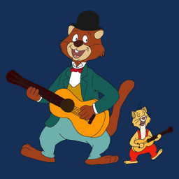 acoustic_guitar anthro biped bottomwear bow_tie clothing duo guitar happy hat headgear headwear male musical_instrument open_mouth pants plucked_string_instrument shirt standing string_instrument topwear piothecloudrat around_the_world_with_willy_fog rigodon tico cricetid domestic_cat felid feline felis hamster mammal rodent 1:1 alpha_channel
