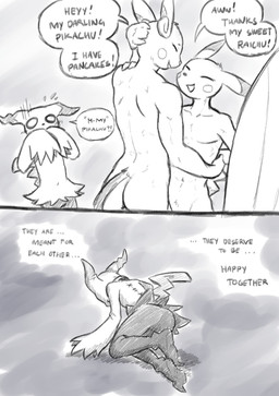 anthro biped butt dialogue eyes_closed female front_view group male nude nude_anthro nude_female nude_male rear_view smile spiral spiral_eyes standing tail text trio sealer4258 nintendo pokemon mimi_(sealer4258) alolan_form alolan_raichu generation_1_pokemon generation_7_pokemon mammal mimikyu pikachu pokemon_(species) regional_form_(pokemon) rodent 2025 absurd_res comic digital_drawing_(artwork) digital_media_(artwork) english_text hi_res