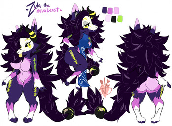 anthro bell big_breasts black_sclera blue_clothing blue_dress bone bone_mask bottomless breasts butt cheek_tuft clothed clothing curvy_figure dress facial_markings facial_tuft featureless_breasts female female_anthro green_eyes green_tongue head_markings horn jewelry leg_markings long_tail mane markings mask mature_anthro mature_female purple_body runes shirt simple_background skull skull_mask socks_(marking) solo tail thick_thighs tongue topwear tuft tunic wide_hips temporarywizard mythology zula_epsilon dragon mythological_creature mythological_scalie novabeast scalie hi_res model_sheet