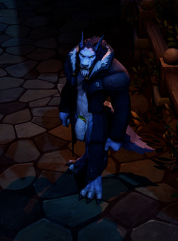 anthro balls big_penis black_nose braided_hair erection facial_hair fangs foreskin forest fur genitals glans goatee grey_body grey_fur hair hand_on_face hand_on_penis humanoid_genitalia humanoid_penis licking licking_lips looking_at_viewer male muscular muscular_anthro muscular_male nipples nude outside pecs penis plant shaft_divide solo tail teeth text tongue tongue_out tree vein veiny_penis nuber blizzard_entertainment warcraft canid mammal werecanid werecreature worgen 2026 3d_(artwork) absurd_res comic_sans digital_media_(artwork) english_text hi_res