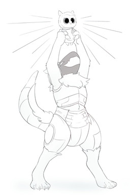 4_toes ambiguous_gender anthro chest_tuft claws clean_diaper clothed clothing diaper diaper_only feet finger_claws fur holding_object holding_plushie machine open_mouth open_smile plushie protogen_visor simple_background smile solo standing tail three-quarter_view toe_claws toes topless tuft wearing_diaper white_background daydreamed heinrich_(owlloverhoot) protogen greyscale hi_res monochrome