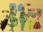 animal_genitalia anthro blue_eyes breasts butt cloaca female forked_tongue genitals lips long_tongue looking_at_viewer nipples non-mammal_breasts non-mammal_nipples pink_nipples small_breasts solo tail tattoo tongue vertical_cloaca josemalvado lizard reptile scalie model_sheet