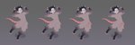 action_pose anthro balls big_balls black_body black_fur eyewear fur genitals glasses grey_body grey_fur male penis pose purple_body purple_fur saggy_balls solo tail thick_tail white_body true_fossil_soul possum_(true_fossil_soul) american_opossum mammal marsupial virginia_opossum absurd_res hi_res model_sheet