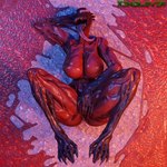 big_breasts black_body breasts claws crossgender detailed_background fangs female genitals lying masturbation multicolored_body muscular muscular_female nude on_back open_mouth pussy red_body solo teeth thick_thighs two_tone_body vaginal vaginal_masturbation white_eyes wide_hips thekidxeno marvel carnage_(marvel) alien humanoid monster symbiote 1:1 2022 3d_(artwork) absurd_res digital_media_(artwork) hi_res huge_filesize widescreen