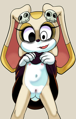 anthro black_eyes black_eyeshadow clothed clothing clothing_lift cosplay crossover_cosplay dress dress_lift eyelashes eyeshadow female female_anthro flashing flat_chested floppy_ears front_view genitals gloves handwear long_ears looking_at_viewer lop_ears makeup navel nipples no_underwear open_mouth open_smile scut_tail short_tail skull_accessory smile solo standing tail vulva white_clothing white_gloves white_handwear wide_stance young young_anthro young_female ichduhernz lenore_the_cute_little_dead_girl sega sonic_the_hedgehog_(series) cream_the_rabbit lenore_(lenore_the_cute_little_dead_girl) lagomorph leporid mammal rabbit 2025 crossover digital_drawing_(artwork) digital_media_(artwork) hi_res portrait shaded three-quarter_portrait
