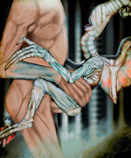 body_horror deformed duo eyeless female horror_(theme) interspecies male male/female penetration sex teratophilia wings xenophilia lost-wanderer alien biomechanical demon fairy human humanoid mammal monster unknown_species absurd_res hi_res
