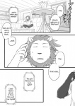 anthro canid canine canis cellphone clothing comic cotton_(artist) dialogue domestic_dog electronics english_text felid fukuzawa fur greyscale lion male mammal monochrome nitobe pantherine phone text tooboe_bookmark
