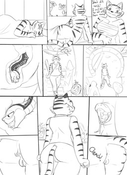 almost_caught anal anal_head_gulp anal_vore anthro anus awkward blush clenched_anus clothed clothing embarrassed female female/female feral fully_clothed genitals group male mostly_nude nervous nude public safe_vore sleeping snaked stealth_vore text tongue tongue_out training vore vulva waking_up livinlovindude dreamworks kung_fu_panda master_crane master_mantis master_monkey master_tigress master_viper felid mammal pantherine tiger comic hi_res monochrome