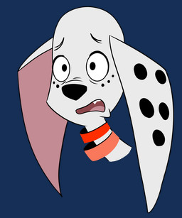 black_nose collar feral freckled_face freckles fur long_ears male pink_inner_ear red_collar white_body white_fur 101_dalmatian_street 101_dalmatians disney canid canine canis dalmatian domestic_dog mammal 5:6 alpha_channel