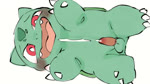 16:9 animated balls blush bodily_fluids bulbasaur claws cum cum_on_face cum_on_head cum_on_own_face cum_on_self cumshot doneru ejaculation fangs feral frame_by_frame generation_1_pokemon genital_fluids genitals green_body head_markings looking_pleasured male markings nintendo no_sound orgasm penis pokemon pokemon_(species) quadruped short_playtime simple_background slightly_chubby slightly_chubby_feral slightly_chubby_male small_penis smile solo tapering_penis teeth webm white_background widescreen