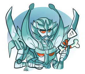 autobot big_ears bone facial_hair fur goatee machine male mustache open_mouth red_eyes red_ribbon ribbons simple_background text giantrobotlovetriangle hasbro takara_tomy transformers dominus_ambus humanoid living_machine robot turbofox 2016 digital_media_(artwork) english_text