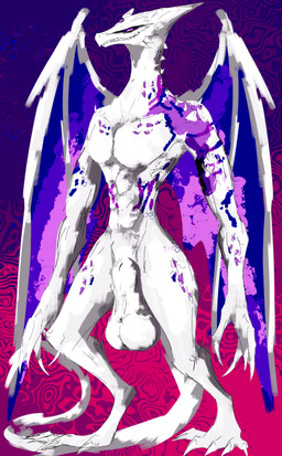 animal_genitalia anthro balls big_balls biped claws fangs finger_claws genitals huge_balls long_neck male markings membrane_(anatomy) membranous_wings muscular muscular_anthro muscular_male nude nude_anthro pecs purple_eyes purple_membrane saggy_balls scales sheath small_waist smile smiling_at_viewer solo spikes spikes_(anatomy) tail teeth toe_claws white_body white_scales wings shadowsoulful mythology fan_character dragon mythological_creature mythological_scalie scalie space_dragon_(metroid) 2025 absurd_res colored_sketch hi_res sketch