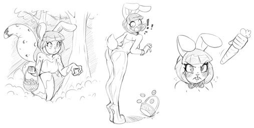 annoyed anthro base_one_layout basic_sequence blush bow_(feature) bow_tie breasts buckteeth bunny_costume butt carrot clothing costume egg female food hair holidays leotard linear_sequence one_row_layout plant short_hair simple_background solo species_transformation teeth three_frame_image three_frame_sequence transformation tree vegetable white_background helixjack easter mew_(helixjack) felid lagomorph leporid mammal pantherine rabbit snow_leopard 2018 absurd_res hi_res monochrome sequence sketch