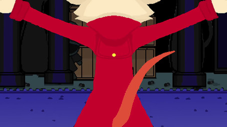:3 ambiguous_gender anthro barefoot bottomless clothed clothing coat dancing disturbed feet female fur grin group music notched_ear one_eye_closed puppet_strings puppeteer red_clothing red_coat red_topwear smile topwear white_body white_fur wink glorydust mina_the_hollower yacht_club_games grinnsly_(mina_the_hollower) mina_(mina_the_hollower) poppit_(mina_the_hollower) mammal mouse murid murine rodent 2026 animated hi_res long_playtime sound video