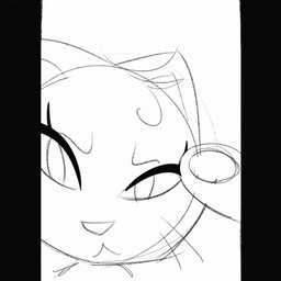 anthro biped brown_body brown_fur clothing eyelashes eyeliner first_person_view fur hair jacket makeup short_hair skateboard solo topwear vehicle whiskers itsdanfango jalei_(itsdanfango) domestic_cat felid feline felis mammal 1:1 2020 animated black_and_white monochrome pillarbox short_playtime sketch